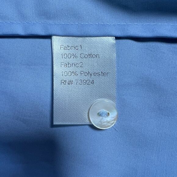 Misook‎ Midi Button Up Shirt Dress Light Blue Size Medium Work Church Preppy - Picture 5 of 6